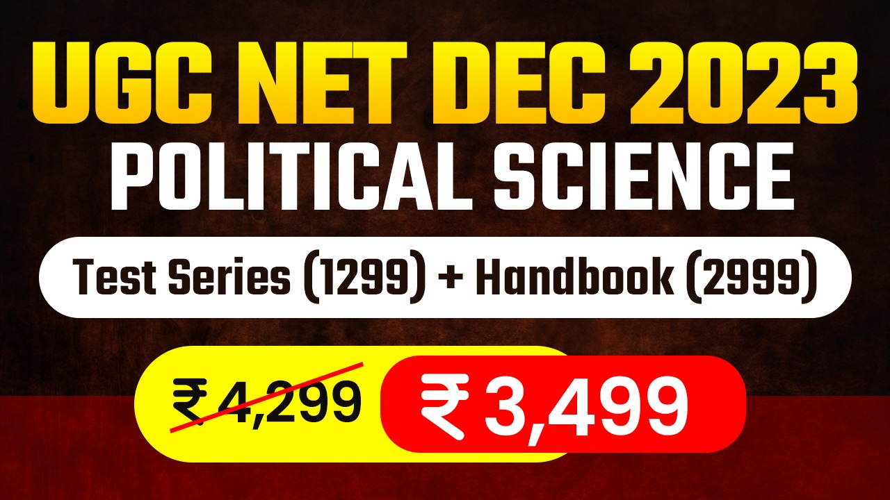 Political Science UGCNET  DEC 23 (Test series + Handbook)