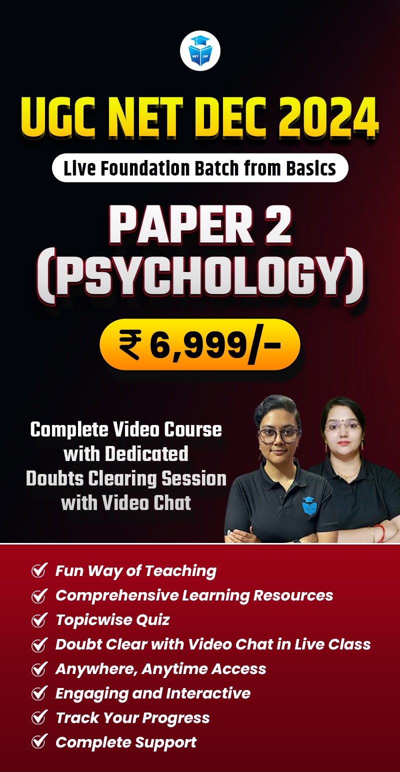 Dec 2024 UGC NET Complete Psychology  Batch Paper 2