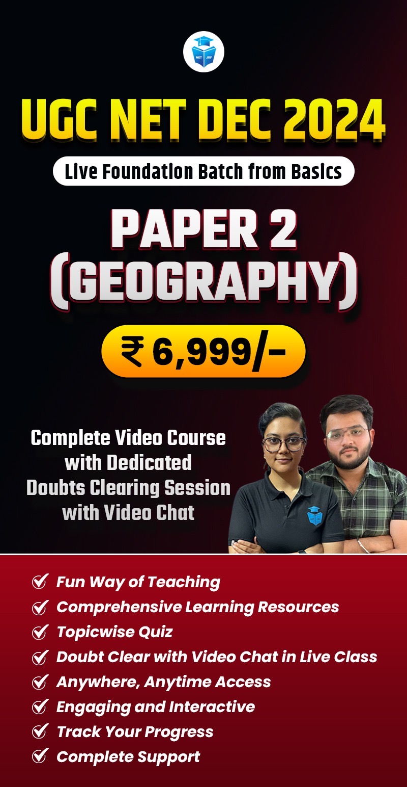 Dec 2024 UGC NET Geography Paper 2