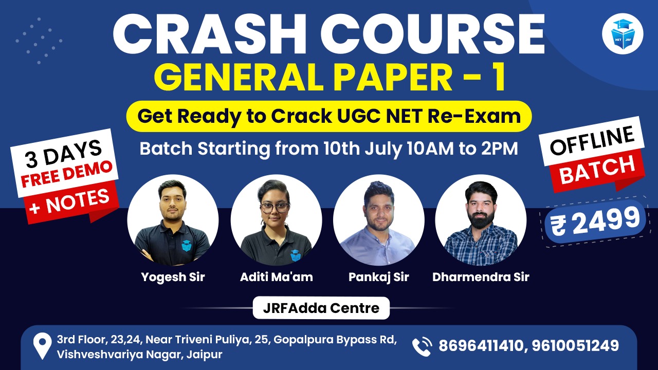 Offline Crash Course General Paper 1 for Jaipur Centre