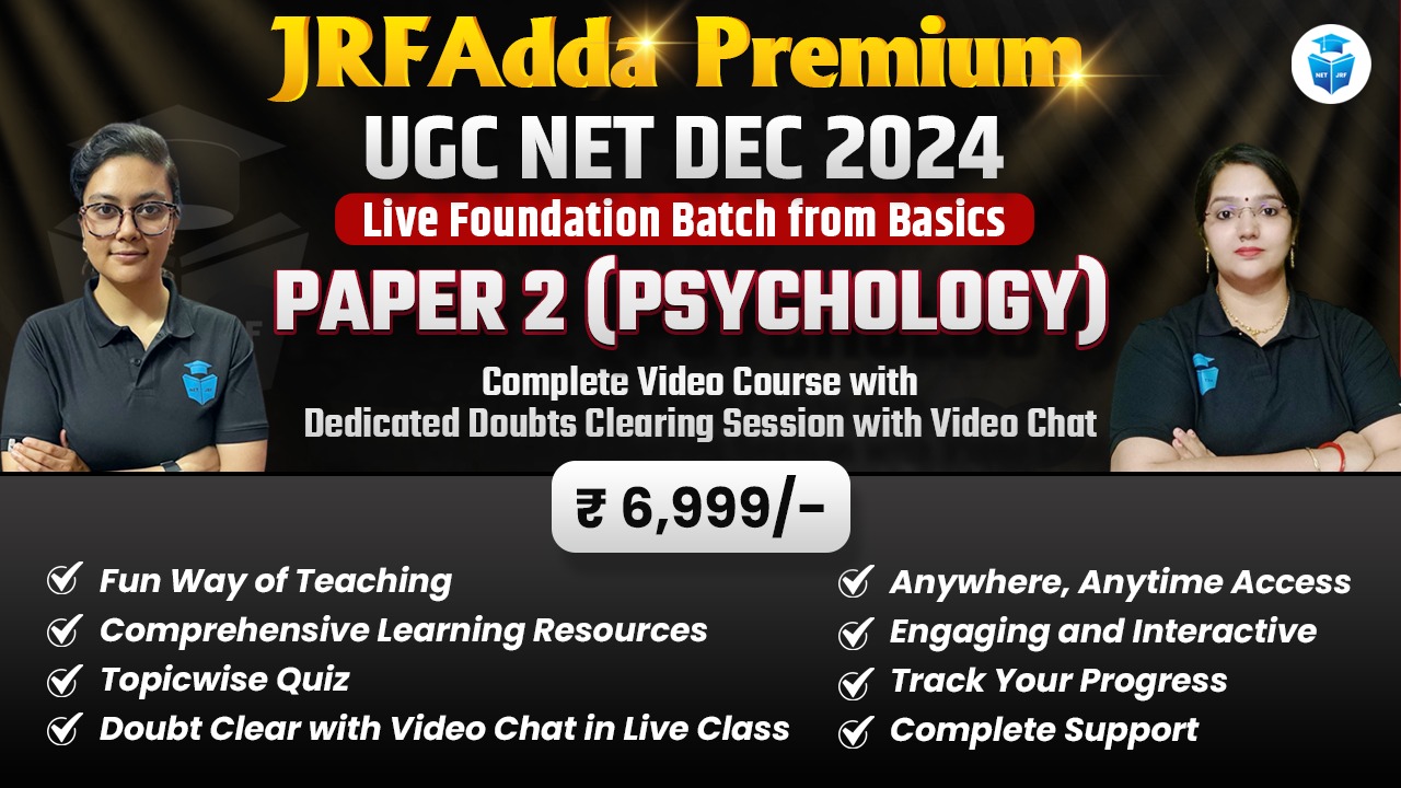 Dec 2024 UGC NET Complete Psychology  Batch Paper 2