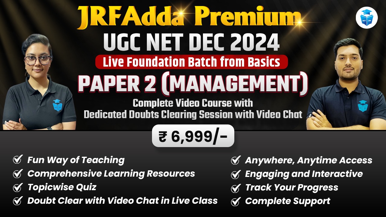 Dec 2024 UGC NET Management Paper 2