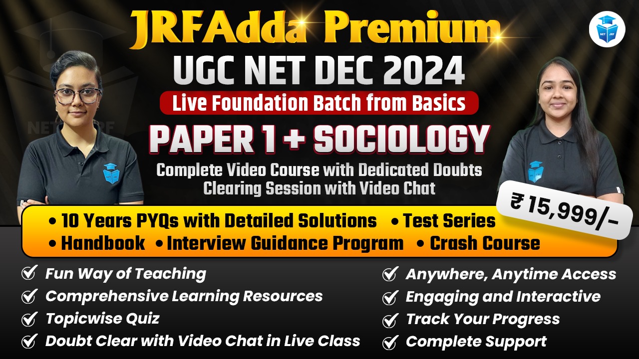 Dec 2024 UGC NET Complete Sociology Batch(Paper1+Paper2 )