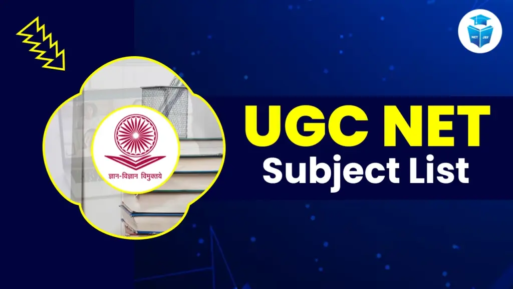 UGC NET Subject List