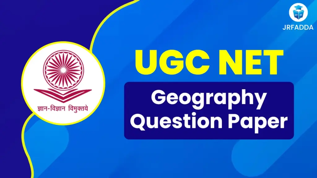 UGC NET Geography Question Paper