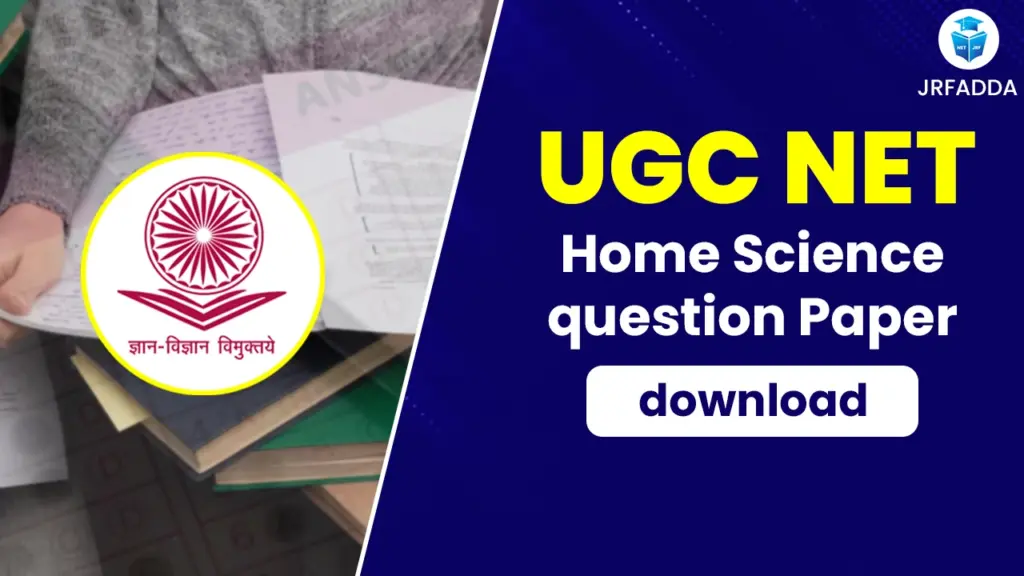 UGC NET Home Science Question Paper